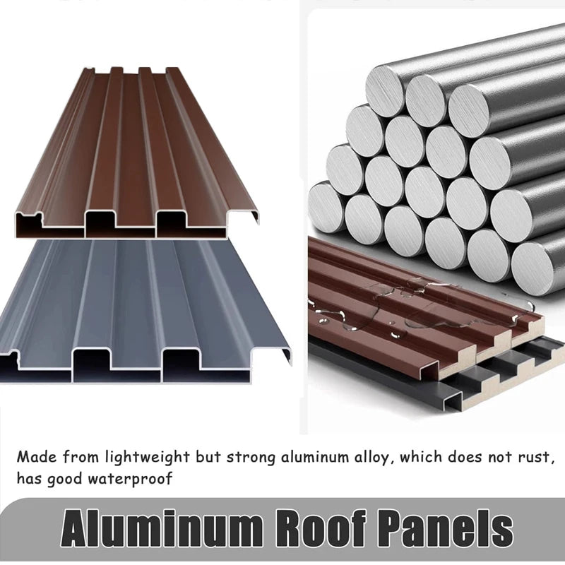 Aluminum Double Carport Garage Shelter With Polycarbonate Roof