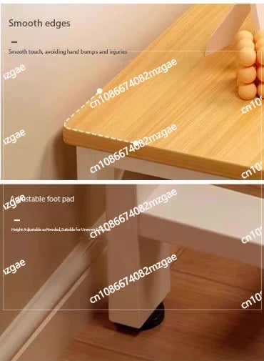 Slim Behind-Sofa Console Table With Wood Top