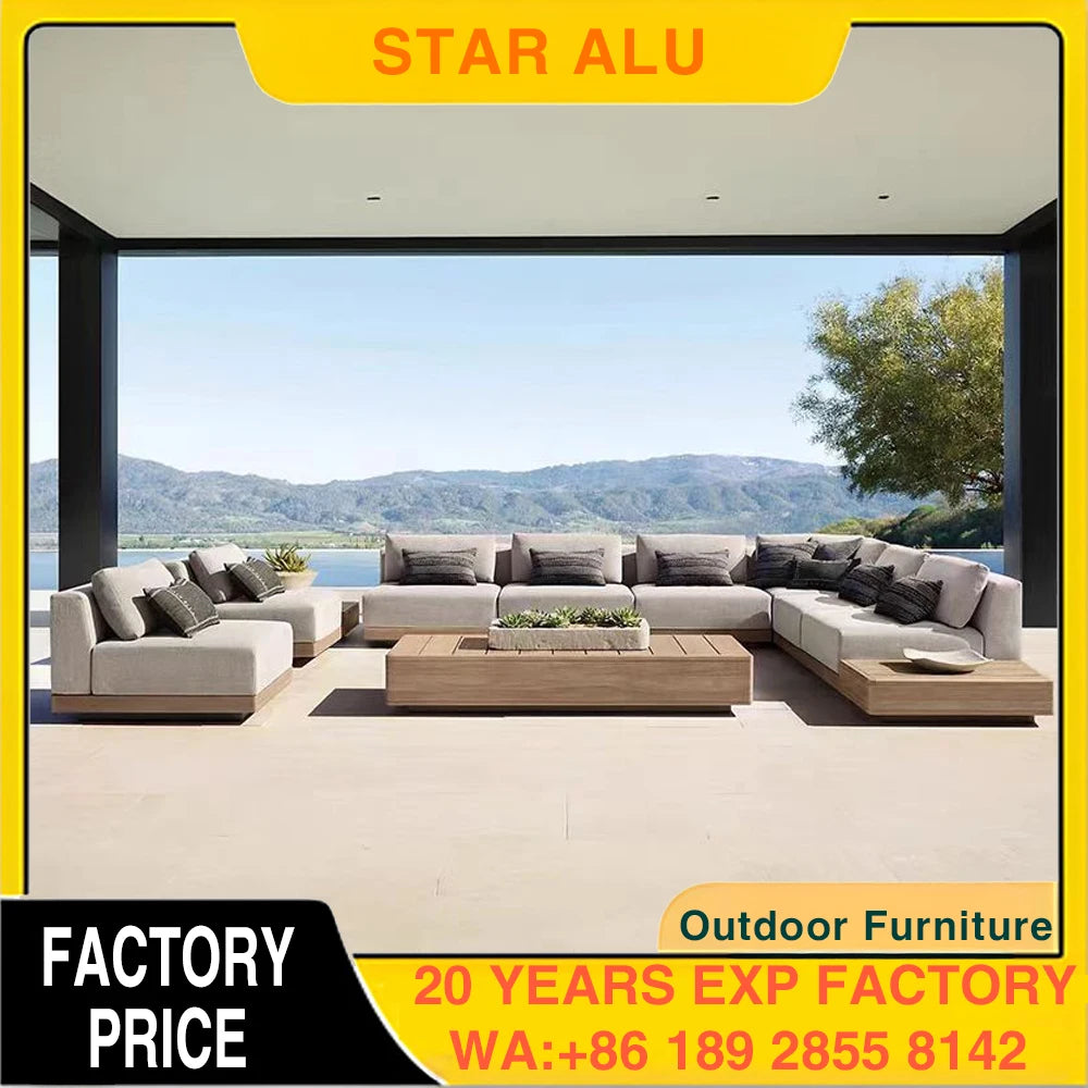 Aluminum Outdoor Modular Sofa Set For Garden Lounge