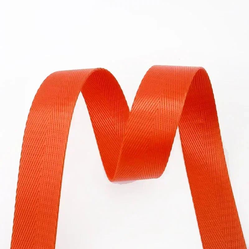 Orange Color Nylon Webbing Strap Tape for Bags and Backpacks