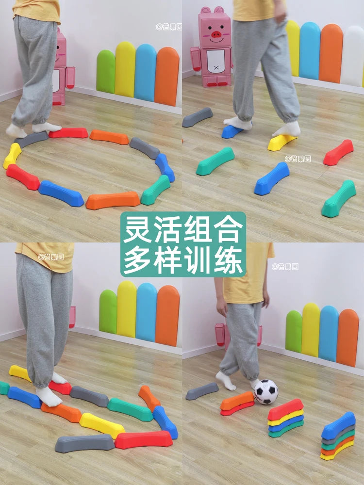 Kids Sensory Balance Stepping Stones Bridge Toy