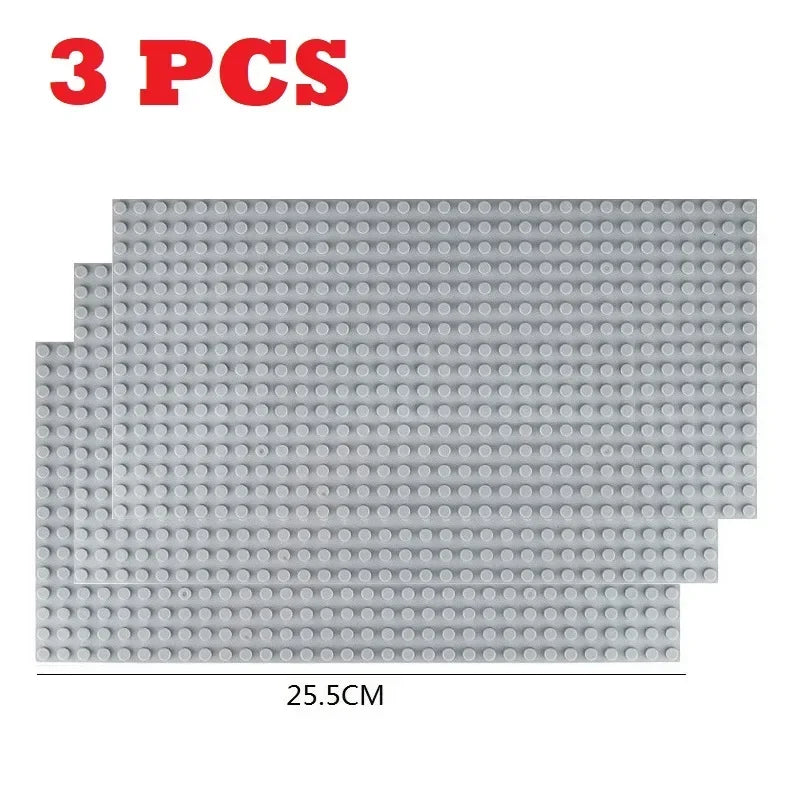 16X32 Light Grey Color Plastic Base Plate Building Bricks Compatible Blocks Set