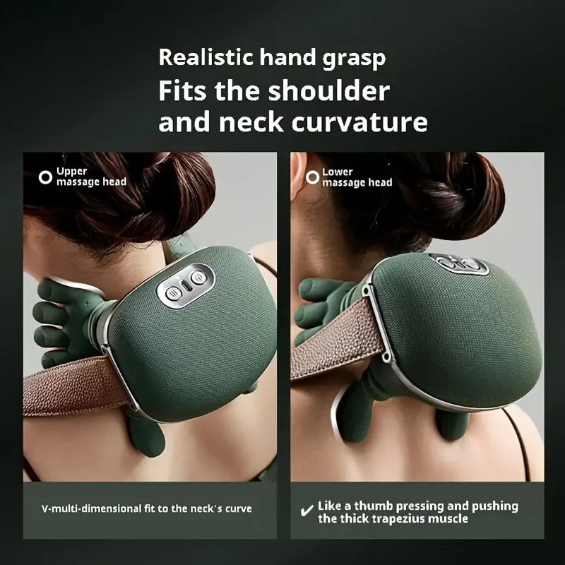 USB Rechargeable Wireless Neck And Shoulder Massager