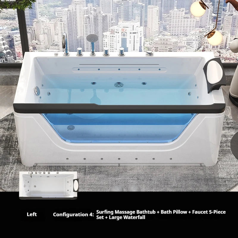 ST-03 Color Acrylic Whirlpool Jacuzzi Tub – Double Seat Spa Bath