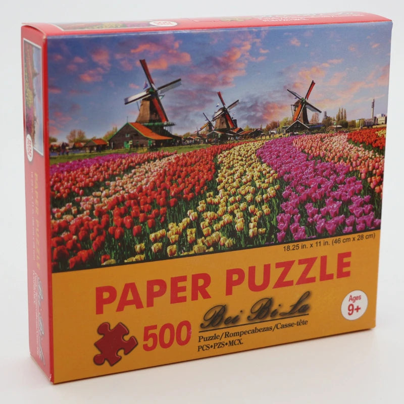 500-Piece Landscape Jigsaw Puzzle Paper Art 46 x 28 cm