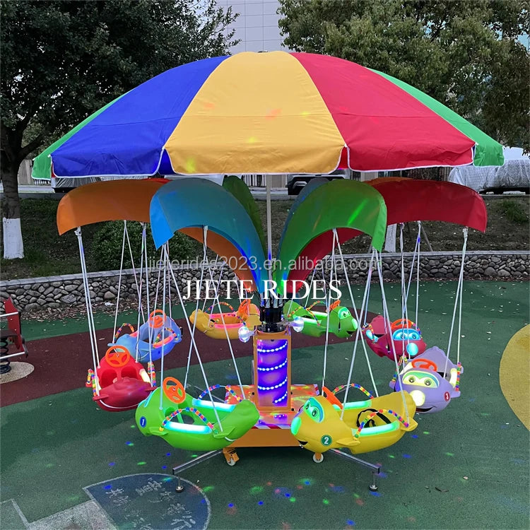 Kids Electric Flying Fish Carousel Swing Ride