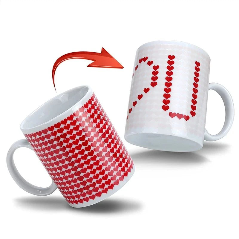A Color Heat Reactive Battery Magic Mug Ceramic Coffee Cup