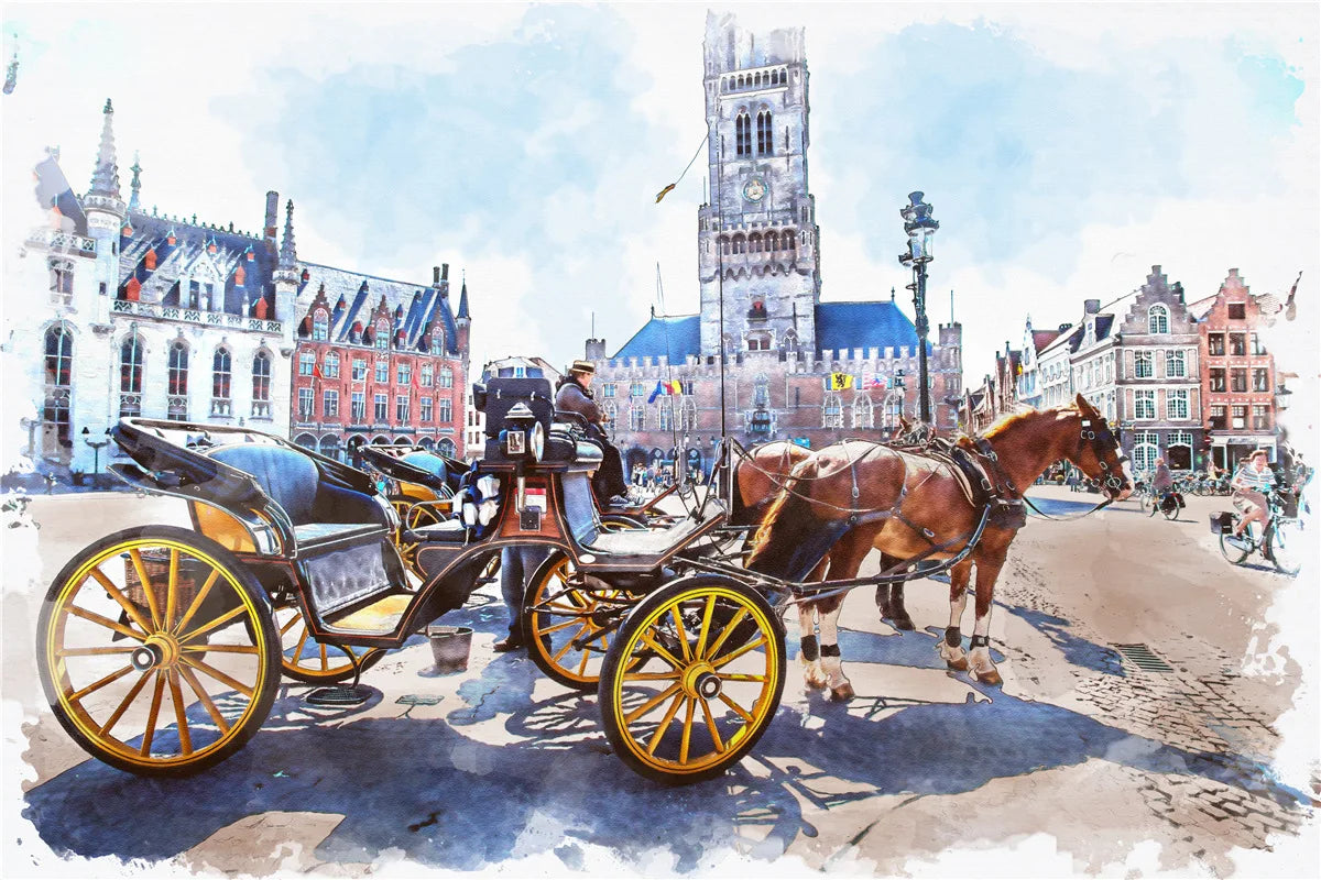 Bruges Color 500-Piece Landscape Jigsaw Puzzle Paper Art 46 x 28 cm