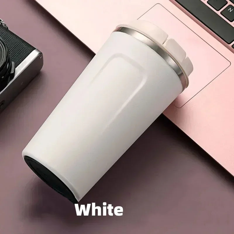 WHITE Color Stainless Steel Travel Coffee Mug – Vacuum Insulated