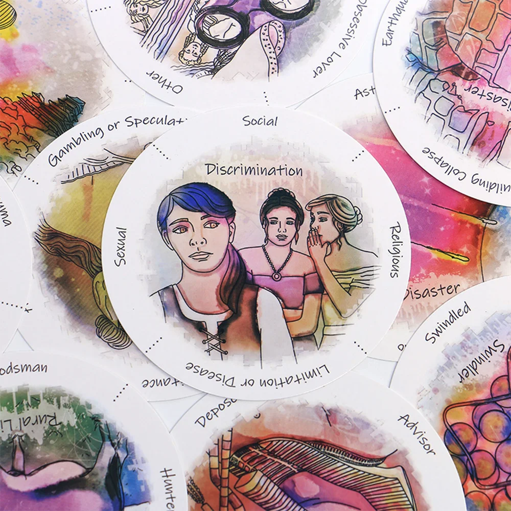 Past Life Oracle Round Tarot Deck – 87-Card Divination Set