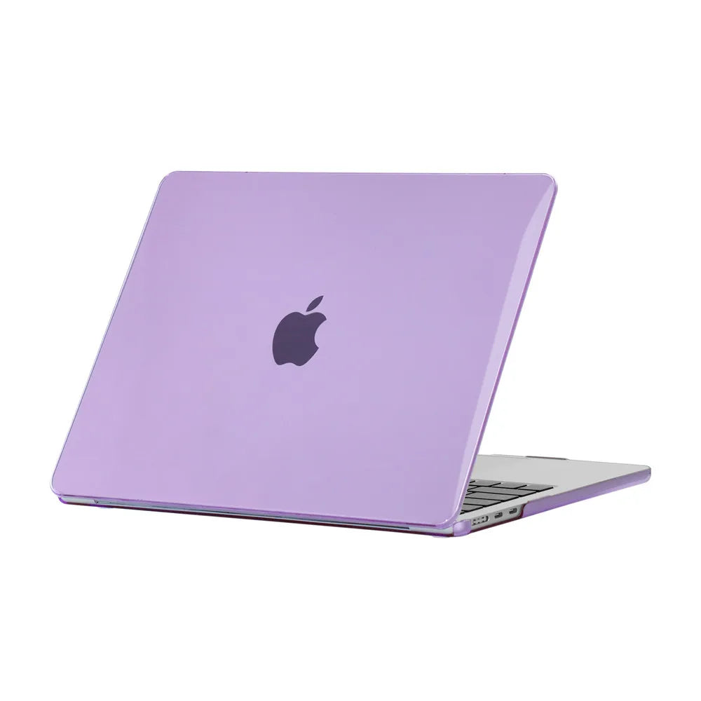 Crystal Purple Color Protective Case For MacBook Air 13.6" / 15" – Hard Shell