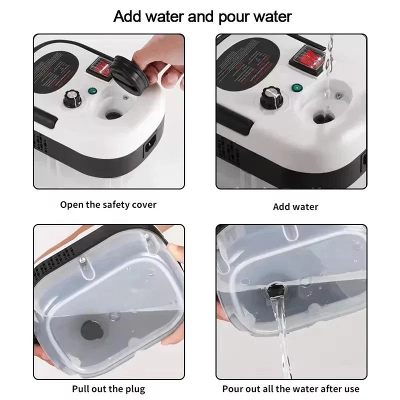 Handheld High-Pressure Steam Cleaner For Home And Car