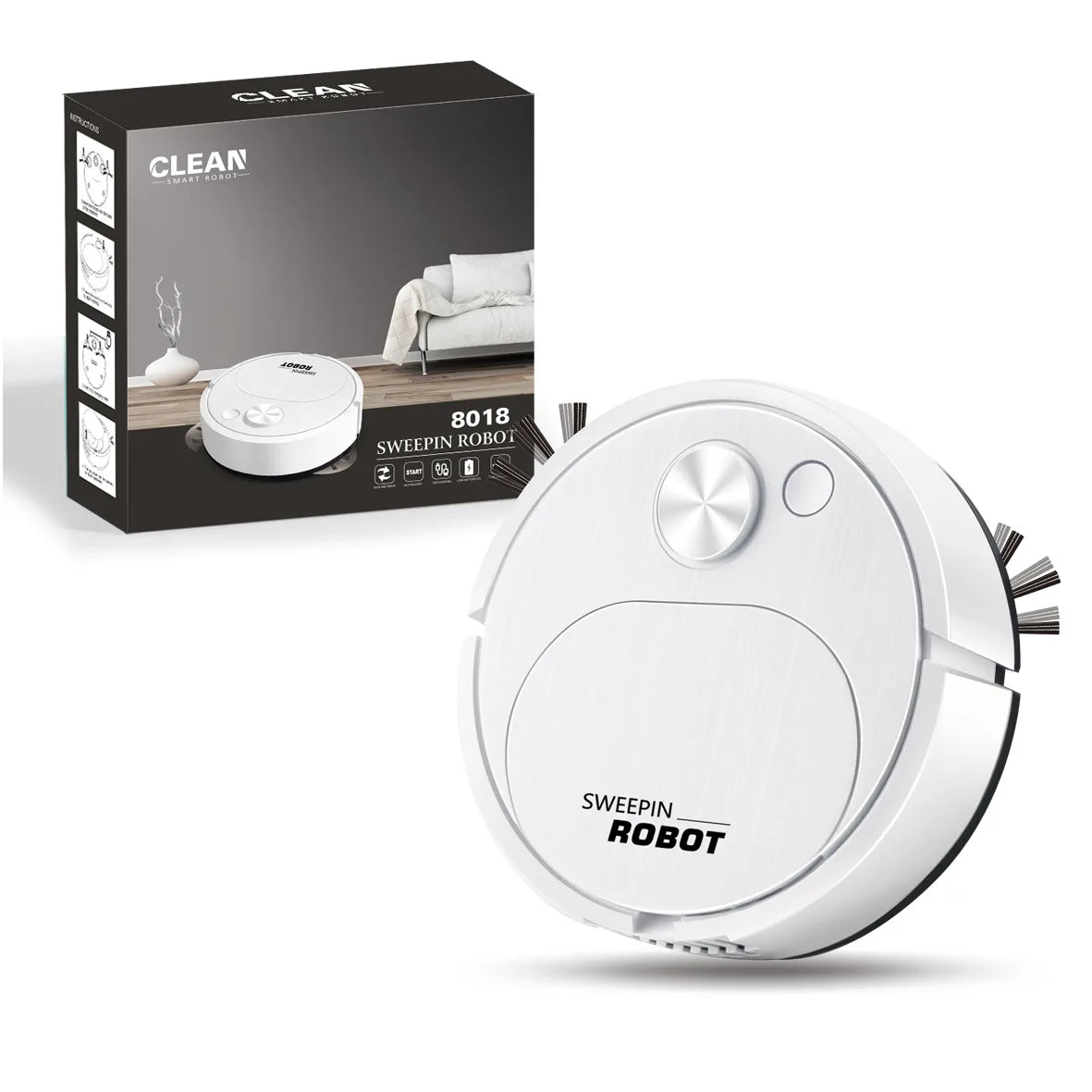 USB Smart Robot Vacuum Cleaner With Mopping Function