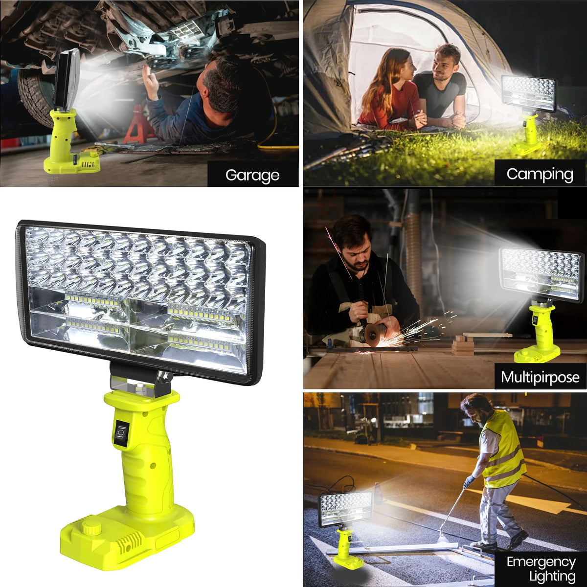 LED Work Light For Ryobi 18V – USB-C Power Bank