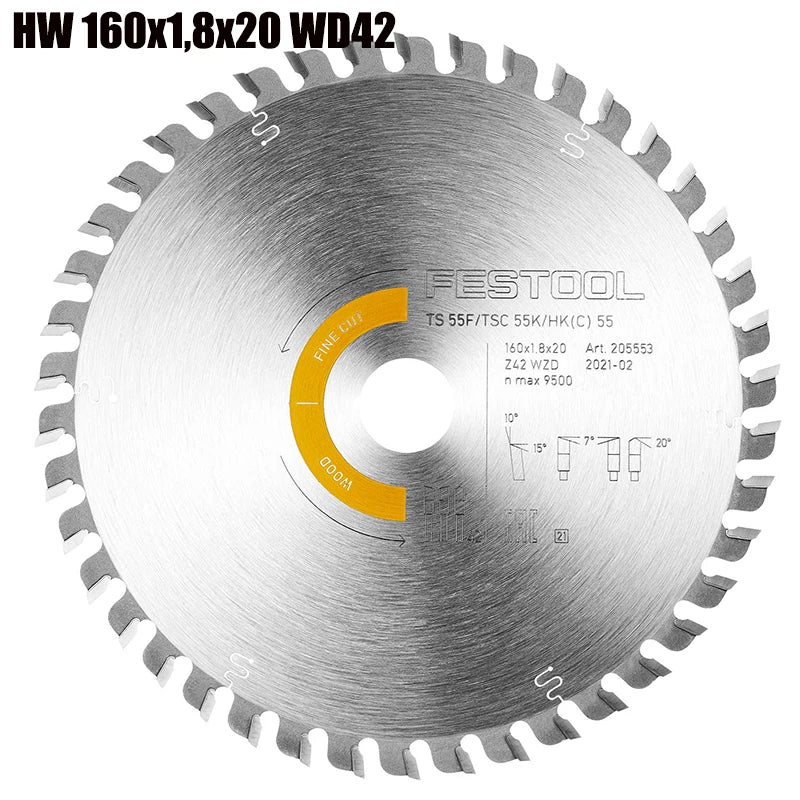 205553 Color 160 mm Circular Saw Blades For Plunge And Handheld Saws