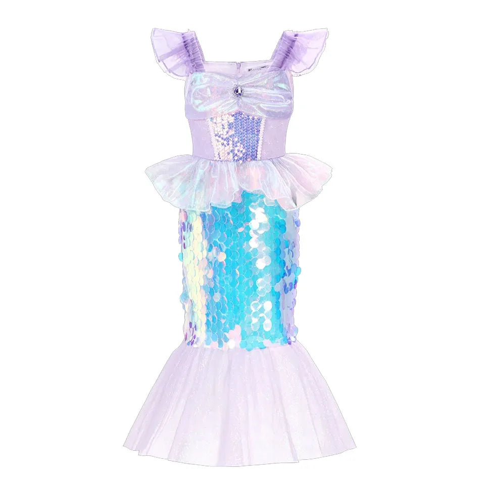 Y Color Girls Princess Costume Dress – Long Sleeve Party Outfit