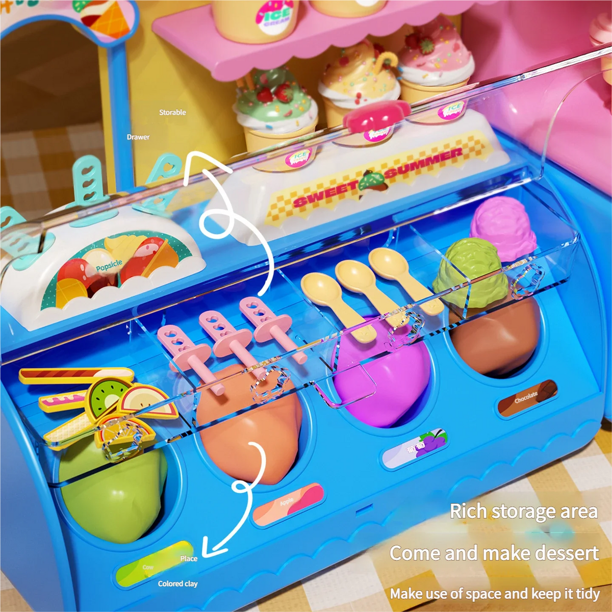 Ice Cream Play Dough Machine – Musical Light-Up Set