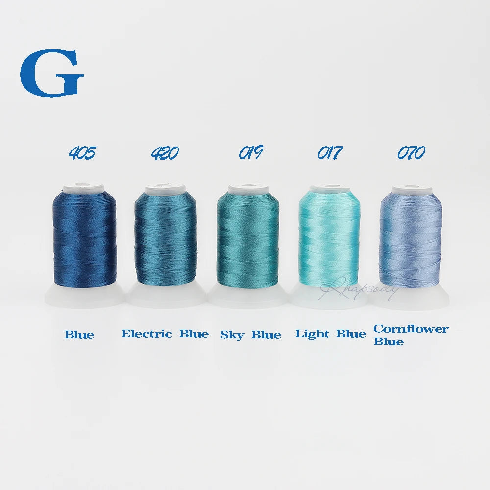 405 420 019 017 070 Color 40wt Polyester Embroidery Thread Set 60 Colors 550 Yards