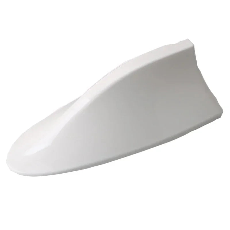 White 1pcs Style Shark Fin Car Radio Antenna – FM/AM Signal & Stylish Cover