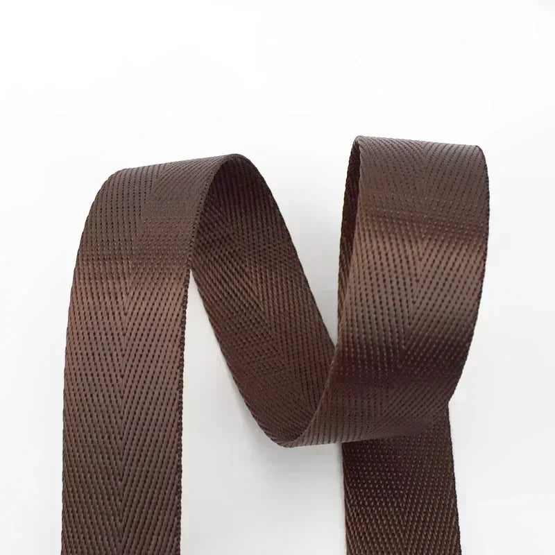 Coffee Color Nylon Webbing Strap Tape for Bags and Backpacks