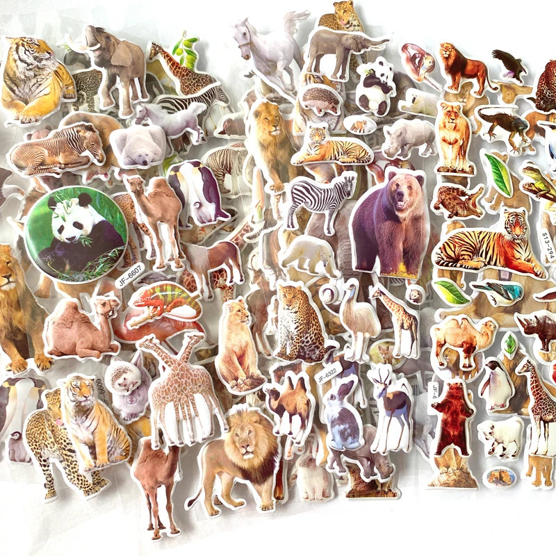 3D Puffy Animal Stickers Set for Kids Crafts & Rewards