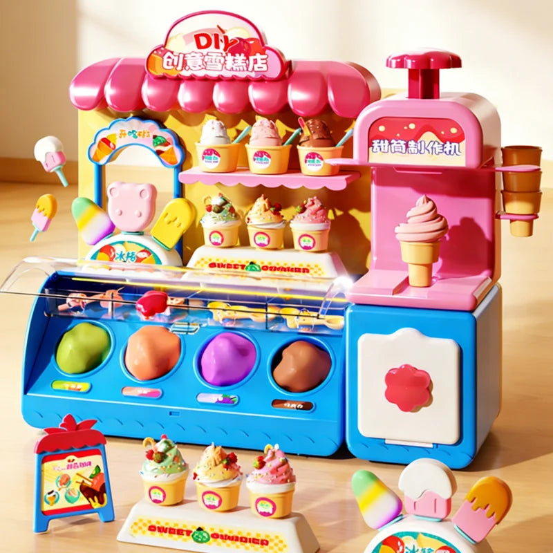 Ice Cream Play Dough Machine – Musical Light-Up Set