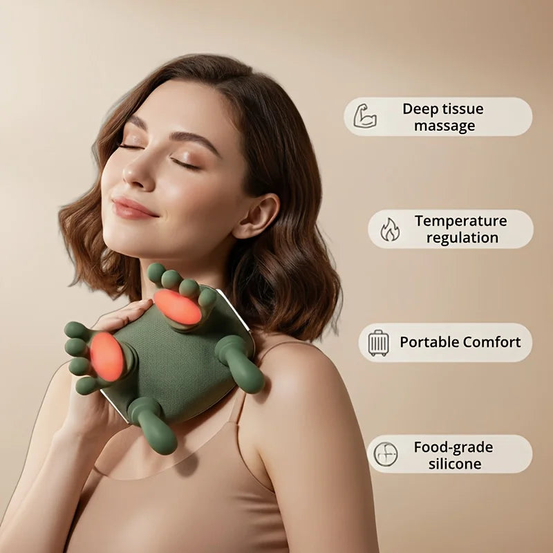 USB Rechargeable Wireless Neck And Shoulder Massager
