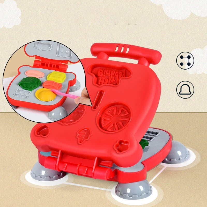 Kids Play Dough Food Set Ice Cream, Burger And Noodles