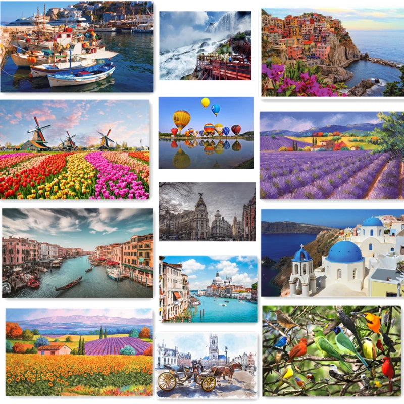 500-Piece Landscape Jigsaw Puzzle Paper Art 46 x 28 cm