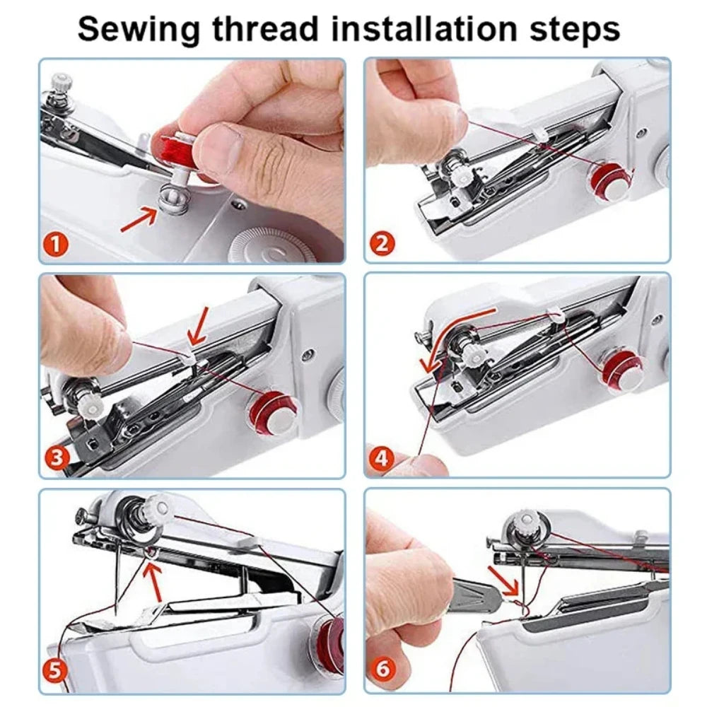 Portable Handheld Mini Sewing Machine For Quick Repairs
