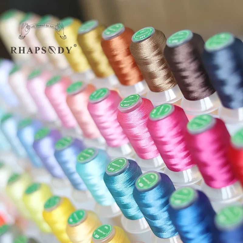 40wt Polyester Embroidery Thread Set 60 Colors 550 Yards