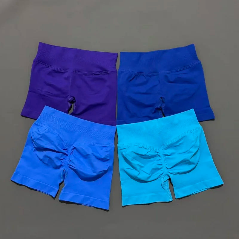 Women’s Seamless Scrunch Butt Yoga Gym Shorts