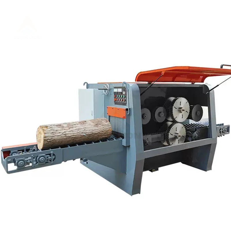 Round Lumber Color Industrial Log Multi Rip Saw Machine For Timber Sawmills