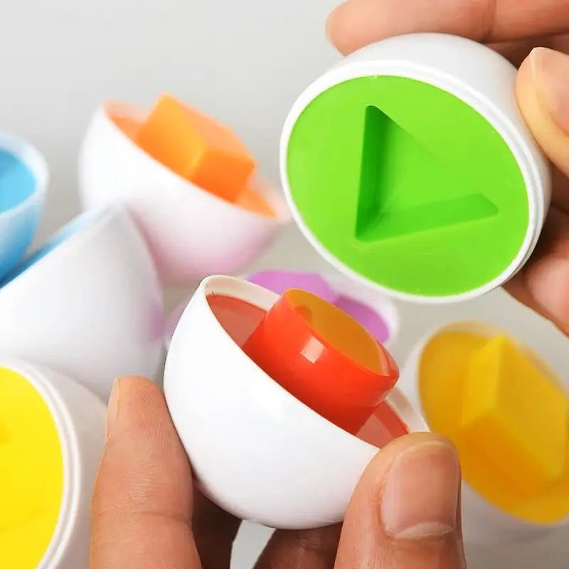 Montessori Egg Shape Matching Puzzle Toy for Toddlers