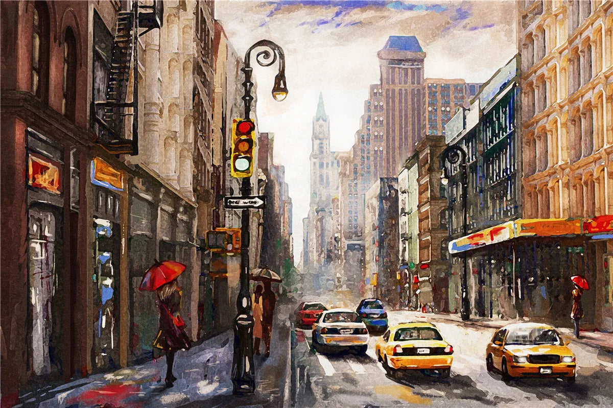 Street View Color 500-Piece Landscape Jigsaw Puzzle Paper Art 46 x 28 cm