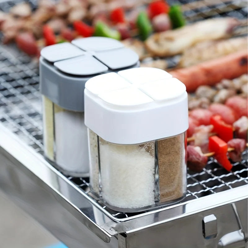 4-in-1 Camping Spice Shaker Jar With Divided Compartments