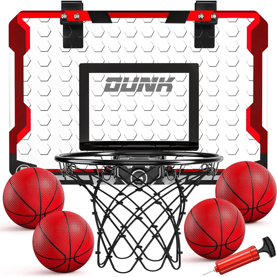LED Light Wall-Mounted Basketball Hoop Game Set
