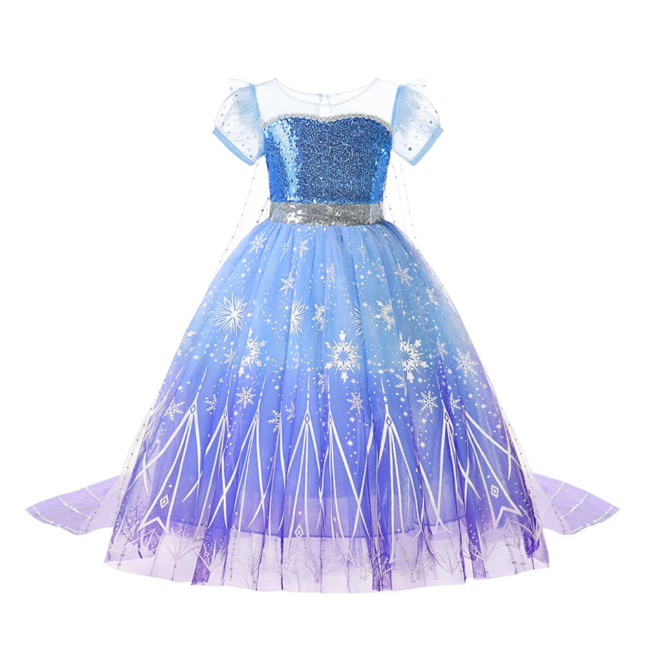 I Color Girls Princess Costume Dress – Long Sleeve Party Outfit